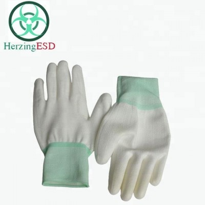 Wholesales factory price ESD nylon top coating gloves